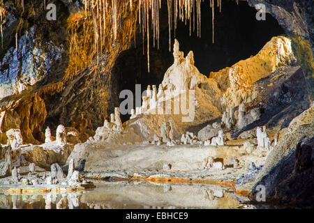 Saalfeld Fairy Grotte, Germania, Thueringen, Saalfeld Foto Stock