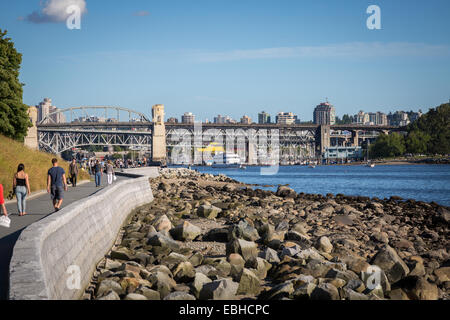 Sunset Beach Park, Vancouver, British Columbia, Canada, America del Nord. Foto Stock