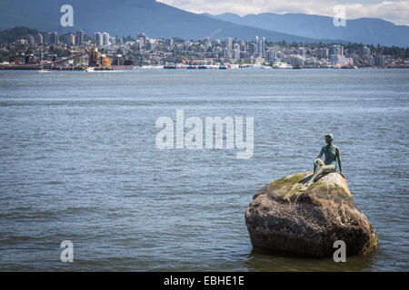 La ragazza di una muta, Stanley Park, Vancouver, British Columbia, Canada, America del Nord. Foto Stock