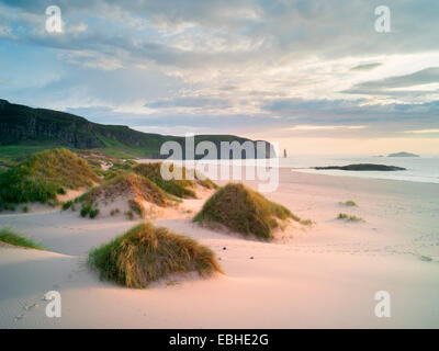 Remote Sandwood Bay, Cape Wrath, North West Highlands della Scozia Foto Stock