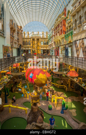 Mini golf, West Edmonton Mall, Edmonton, Alberta, Canada Foto Stock