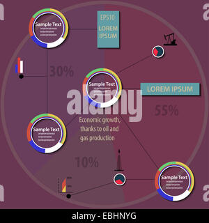 Grafico di economia Foto Stock