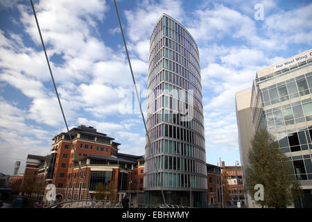 Tempio Quays in Bristol Tempio del trimestre zona di rigenerazione con edifici per uffici Foto Stock