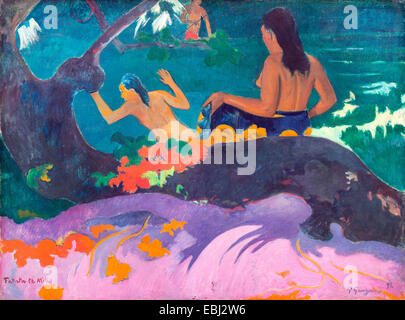 Paul Gauguin, Fatata te Miti - dal mare. 1892 olio su tela. National Gallery of Art di Washington DC, Stati Uniti d'America. Foto Stock