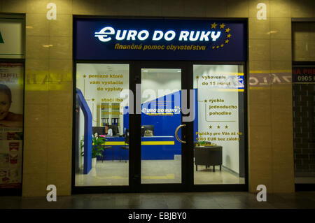 EURO FARE RUKY, Euro Gruppo Finanze Slovacchia Foto Stock