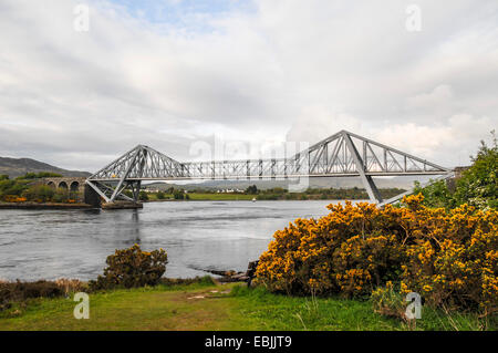 Oban Bridge, un ponte ferroviario del West Highland Line, Regno Unito, Scozia, Argyll Foto Stock