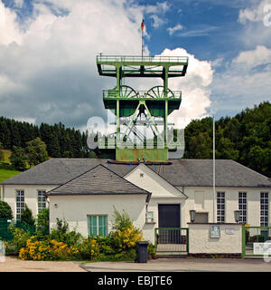 Museo minerario Siciliaschacht nel quartiere Meggen, in Germania, in Renania settentrionale-Vestfalia, Sauerland, Lennestadt-Bilstein Foto Stock