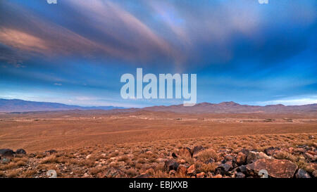 Paesaggio nella luce della sera, Marocco, Souss-Massa-DaraÔ Foto Stock