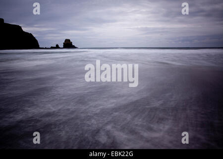 Talisker Bay, longtime esposizione, Isola di Skye Foto Stock