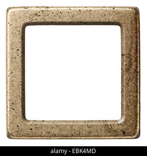 Ottone Vintage telaio metallico, isolata. Foto Stock