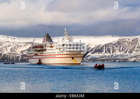 La nave di crociera in Paradise Bay, Antartide, Paradise Bay Foto Stock