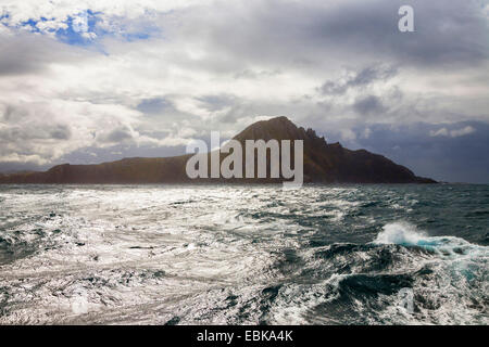 Mare mosso a Capo Horn, Cile, Capo Horn Island, Capo Hoorn National Park Foto Stock