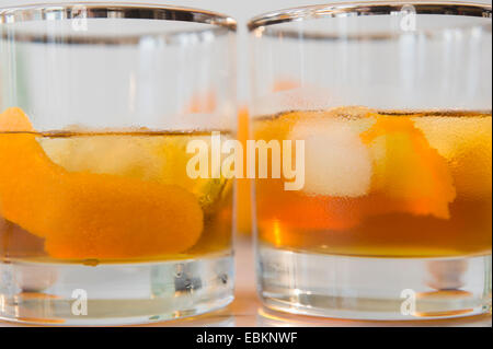 Studio shot di bevande alcoliche Foto Stock