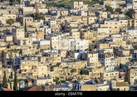 Gerusalemme, Israele case di collina nei pressi della città vecchia. Foto Stock