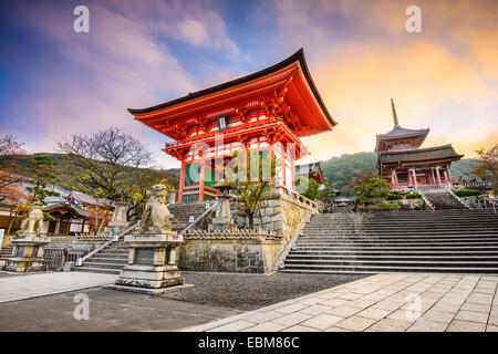 Kyoto, Giappone a Kiyomizu-dera Tempio. Foto Stock