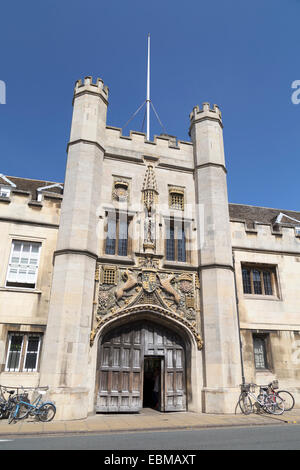 Regno Unito, Cambridge, Cristo's College di entrata. Foto Stock