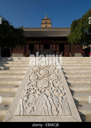 Grande Pagoda dell'Oca Selvaggia e da Ic'en tempio buddista in Xian, Cina Foto Stock