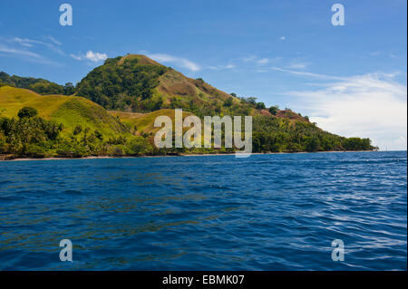 Il paesaggio costiero, Isola di Savo, provincia centrale, Isole Salomone Foto Stock