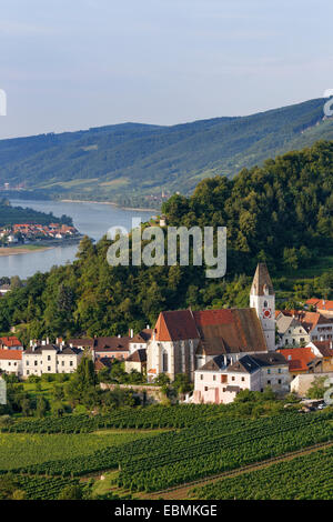 Chiesa parrocchiale di San Maurizio, Spitz an der Donau, Wachau, Waldviertel, Austria Inferiore, Austria Foto Stock