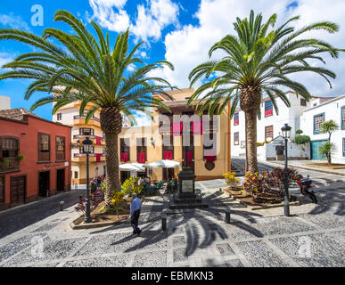 Plaza de la Alameda, Santa Cruz de La Palma La Palma Isole Canarie Spagna Foto Stock