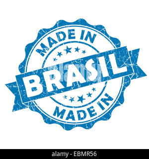 Made in brasil guarnizione grunge Foto Stock