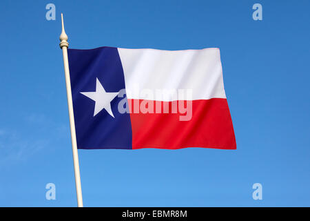 La bandiera dello Stato del Texas - Stati Uniti d'America Foto Stock