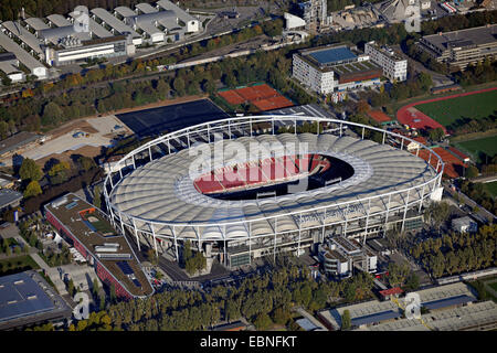 Vista aerea della Mercedes-Benz Arena del Neckarpark, GERMANIA Baden-Wuerttemberg, Stoccarda Foto Stock