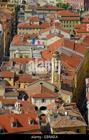 Vista della bella Città Vecchia, Francia Foto Stock