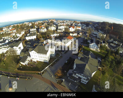 Vista aerea di Binz, Germania, Meclemburgo-Pomerania, Ruegen, Ostseebad Binz Foto Stock