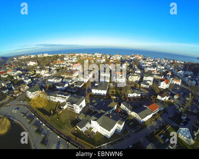 Vista aerea di Binz, Germania, Meclemburgo-Pomerania, Ruegen, Ostseebad Binz Foto Stock