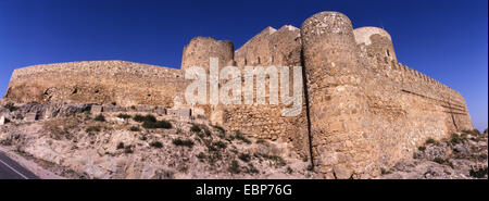 Castello dei Cavalieri di San Giovanni di Gerusalemme, del XII secolo. A Consuegra. Provincia di Toledo, Spagna Foto Stock