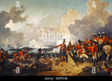 British vittoria sui francesi nella battaglia di Alessandria nel 1801 Philip James de Loutherbourg Foto Stock