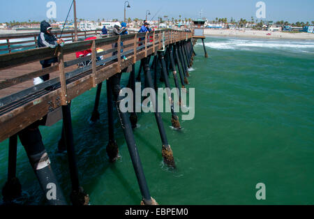Imperial Beach Pier, Imperial Beach, California Foto Stock