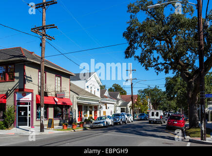 Magazine Street in Touro vicinato di Central City, New Orleans, Lousiana, STATI UNITI D'AMERICA Foto Stock