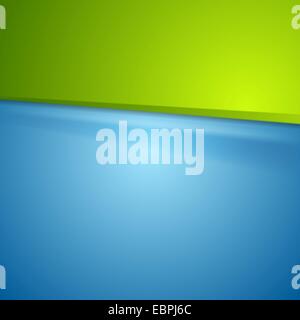 Tech il contrasto dello sfondo. Blu Verde illustrazione vettoriale design Foto Stock