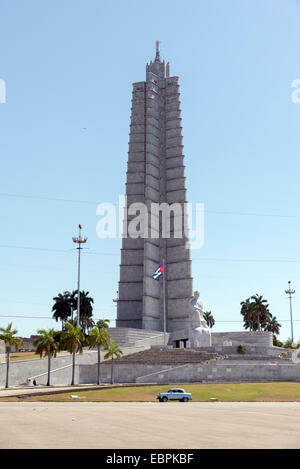 Statua di Martí (José Julián Martí Pérez (Gennaio 28, 1853-Maggio 19, 1895), eroe nazionale di Cuba, situato sulla northe Foto Stock