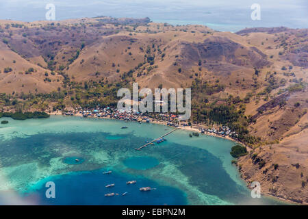 Porto di Labuan Bajo, sull isola di Flores, Indonesia, Asia sud-orientale, Asia Foto Stock