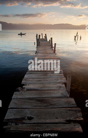 Lago Atitlan, Guatemala, America Centrale Foto Stock