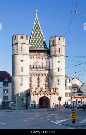 Spalentor Gate, Basilea, il Cantone di Basilea Città, Svizzera, Europa Foto Stock