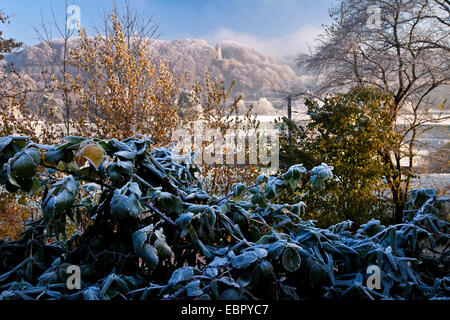 Valle della Ruhr in autunno, Berger monumento in background, in Germania, in Renania settentrionale-Vestfalia, la zona della Ruhr, Witten Foto Stock