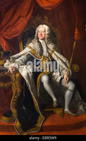 ActiveMuseum 0003718.jpg / King George II, 1744 - Thomas Hudson 22/01/2014 - / XVIII secolo Collezione / Museo attivo Foto Stock