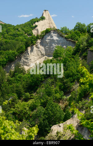 Piramidi di arenaria di Melnik, Bulgaria, Melnik Foto Stock