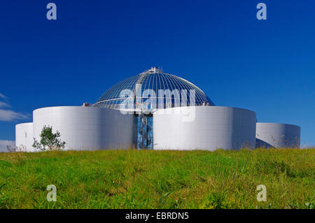 Serbatoio di acqua calda Perlan, dell'Islanda, Reykjavik Foto Stock