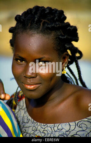 Ritratto di una donna dal Mali Mali Foto Stock