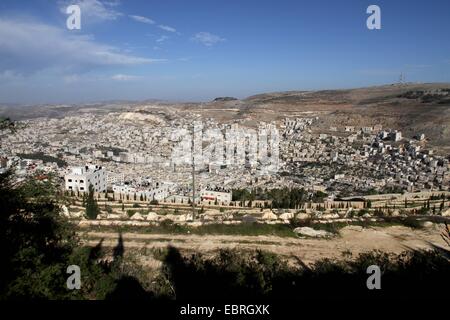 Nablus, West Bank, Territorio palestinese. 4 Dic 2014. Una vista generale mostra la Cisgiordania città di Nablus Dicembre 4, 2014 Credit: Nedal Eshtayah APA/images/ZUMA filo/Alamy Live News Foto Stock