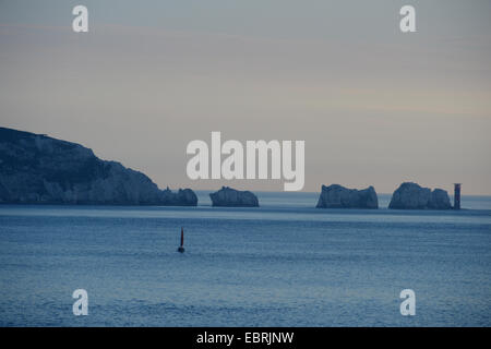 Gli aghi sull'Isola di Wight Hampshire Inghilterra Foto Stock