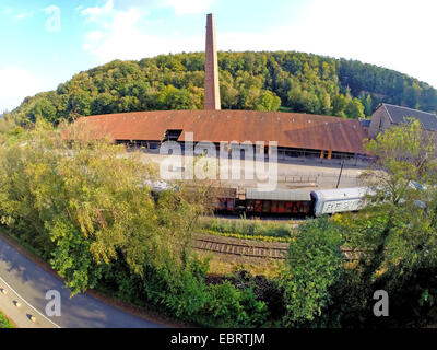 Vista aerea alla chiusura della miniera di carbone Nachtigall, in Germania, in Renania settentrionale-Vestfalia, la zona della Ruhr, Witten Foto Stock