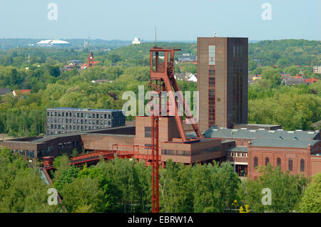 Outlook dal complesso industriale delle Miniere di carbone dello Zollverein, in Germania, in Renania settentrionale-Vestfalia, la zona della Ruhr, Essen Foto Stock