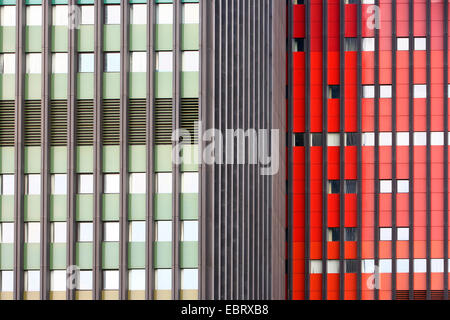 La facciata della ex Deutsche Welle edificio, in Germania, in Renania settentrionale-Vestfalia, Colonia Foto Stock