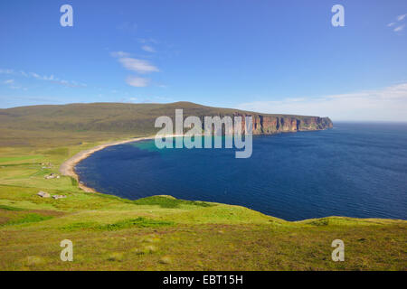 Vista di Rackwick Bay, Regno Unito, Scozia, isole Orcadi, Hoy Foto Stock